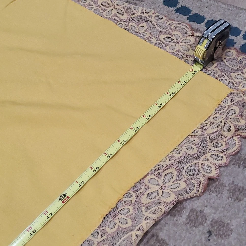 Vintage handmade fabric tablecloth